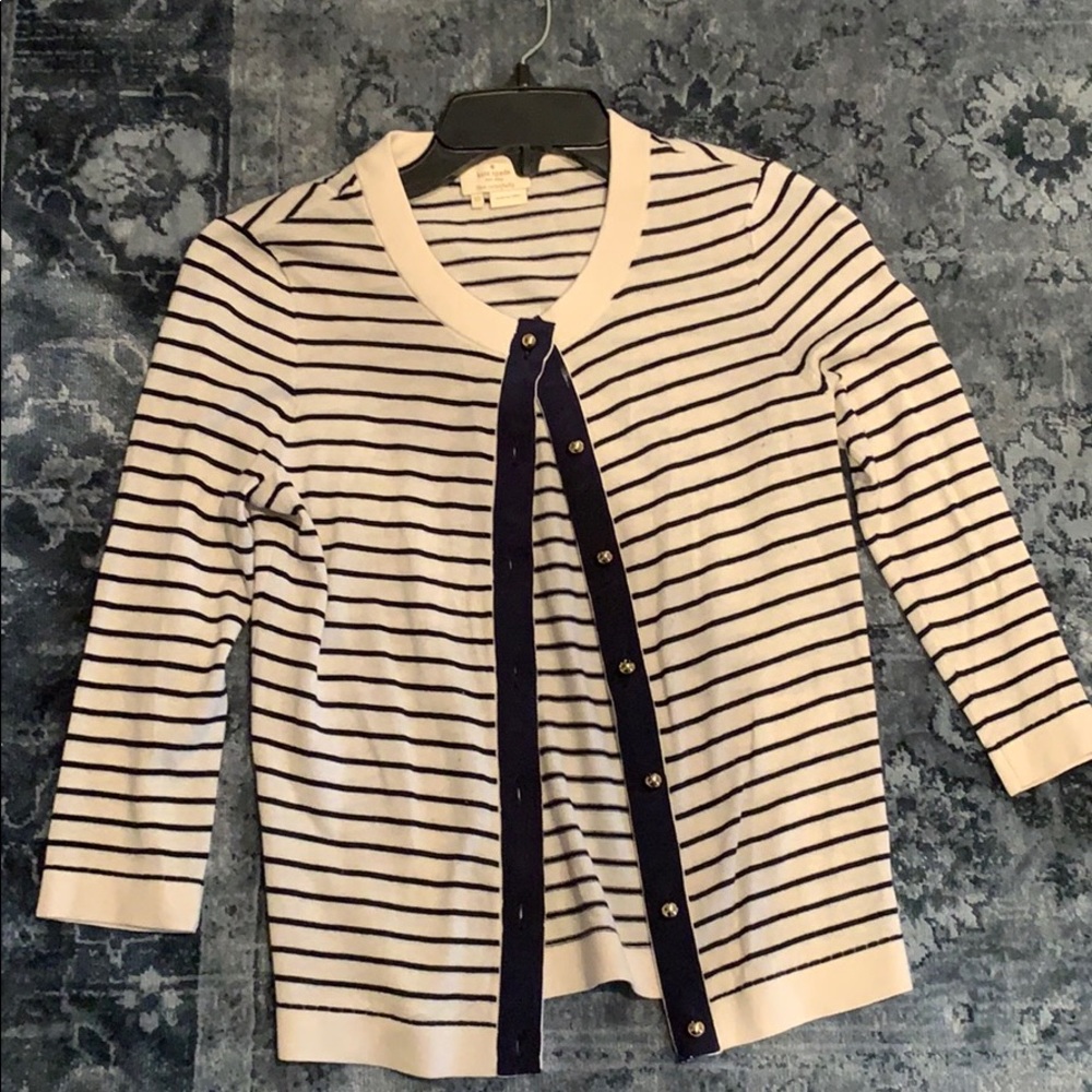 Kate spade striped cardigan